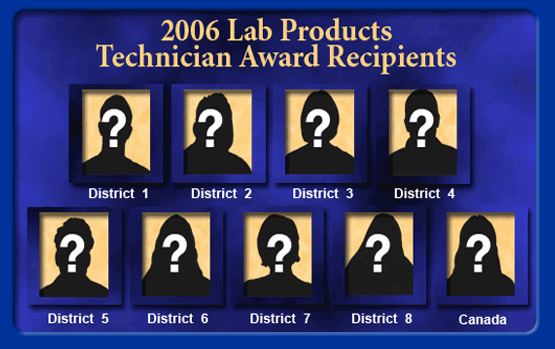 2006 Lab Products Technician Award Recipients